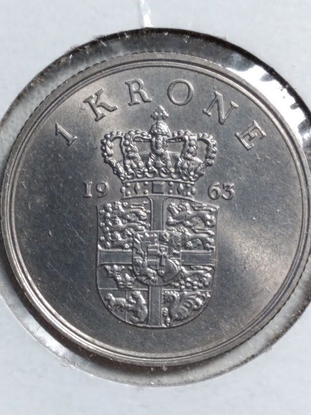 1963 Denmark 1 Krone