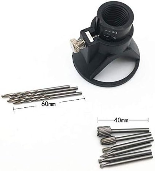 Multi-Functional HSS Router Tool with Cutting Guide and Drills - Compact Design