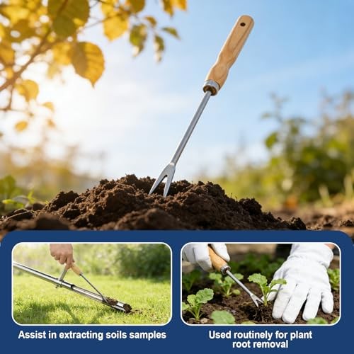 36 Inch Soil Sampler Probe, Stainless Steel Soil Core Sampling Tool 36 inch