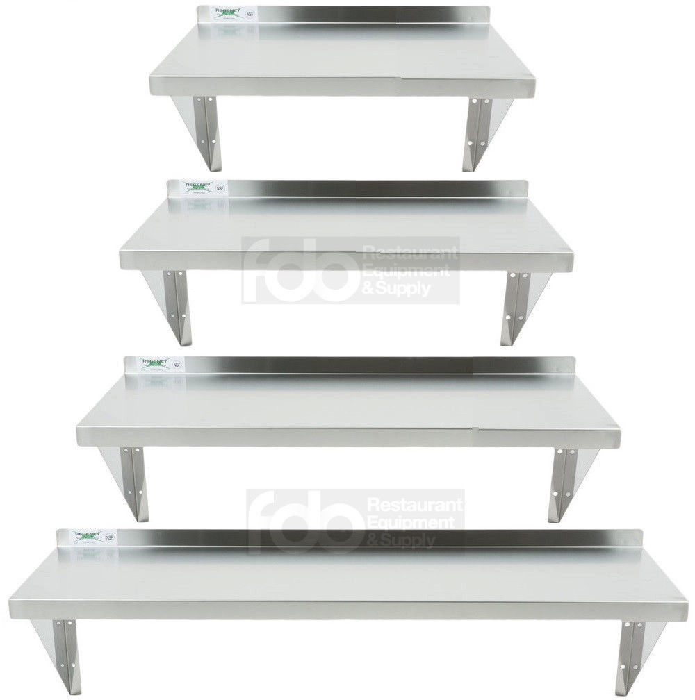 Commercial Stainless Steel Wall Shelf 16 18 Gauge Heavy Duty Table Overshelf NSF