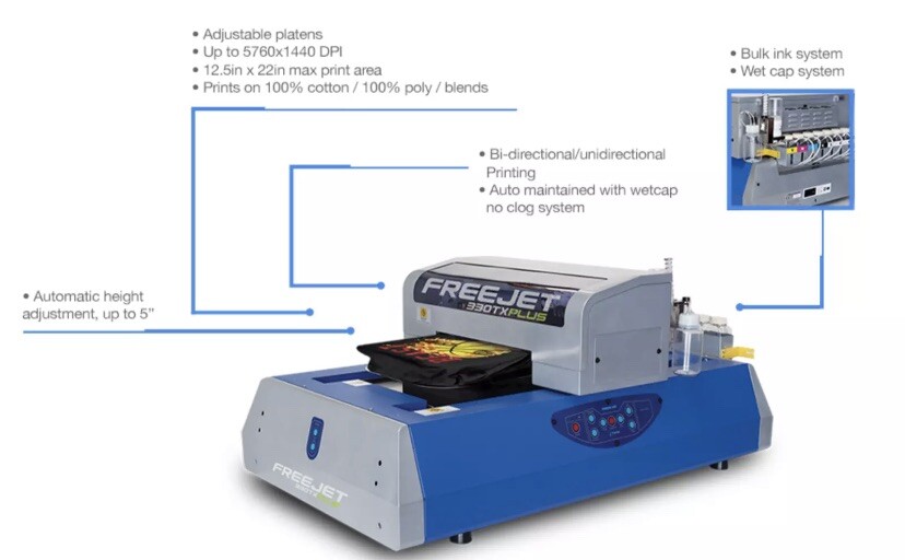 Freejet 330tx plus DTG Printer