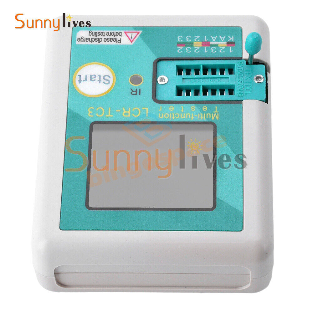 LCR-TC3 High-precision Transistor Tester Diode Capacitance Test Meter + Cable US