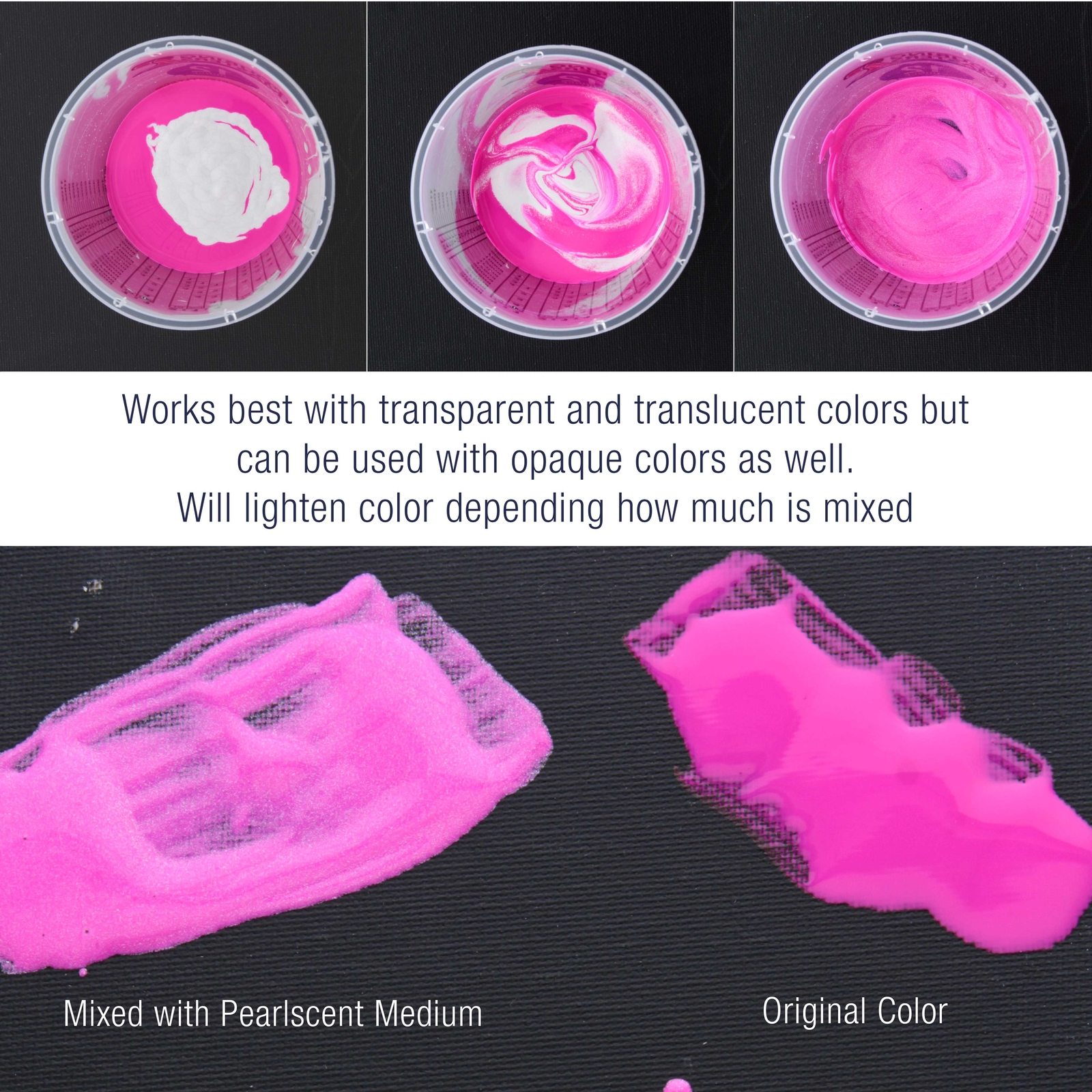 Pouring Masters Acrylic Pearlescent Mixing Effects Medium - 32-Ounce