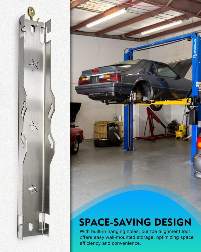 Stainless Steel Wheel Alignment Tool Plate - Secure Accurate Readings