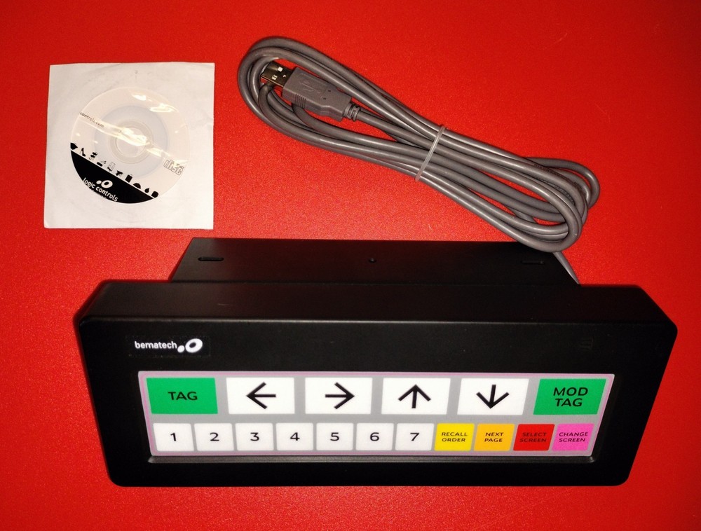 New BEMATECH KB1700 17 Button Programmable Keypad With USB Wire & CD