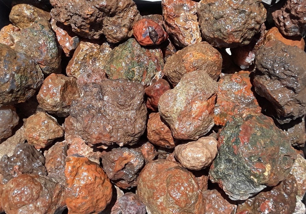 Condor agate rough nodules 10 pounds