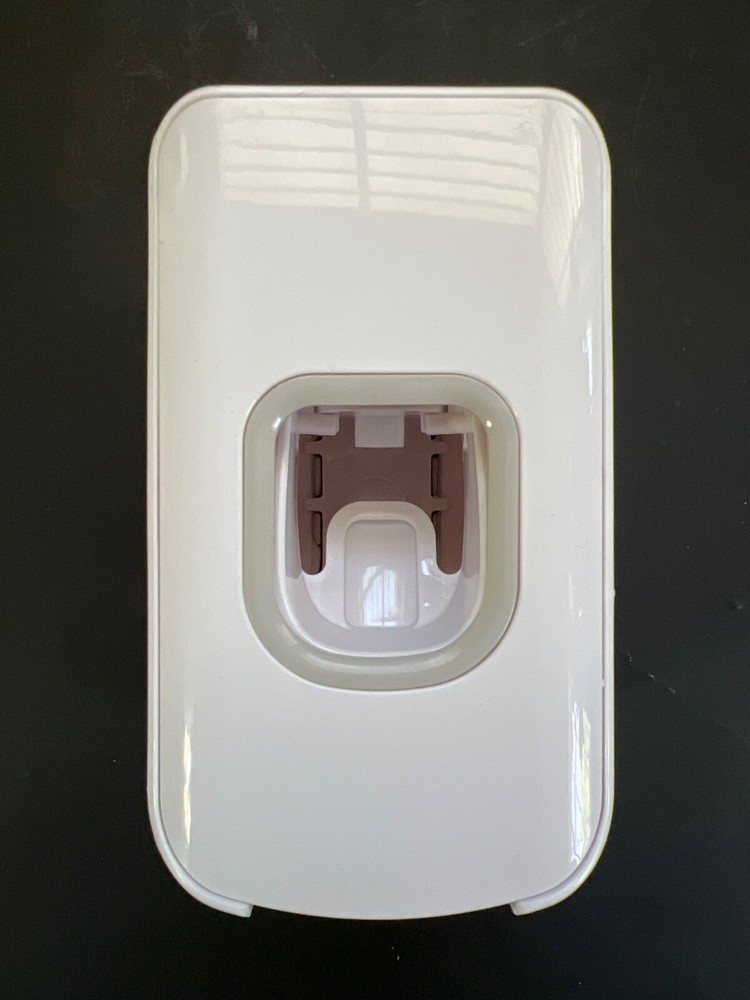 Wall-Mounted White Toothpaste Dispenser