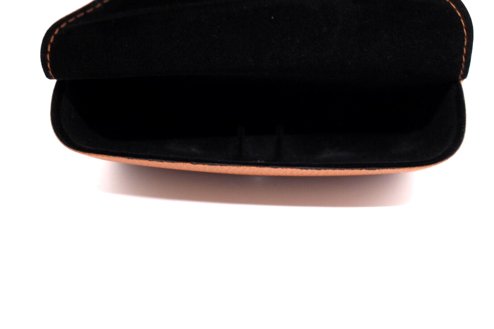 RAY-BAN SNAP BUTTON EYEGLASSES CASE BROWN