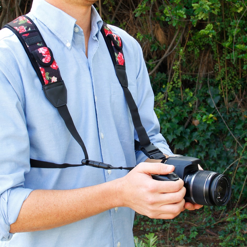 Universally Compatible Digital Camera Harness with Key Ring Attachment