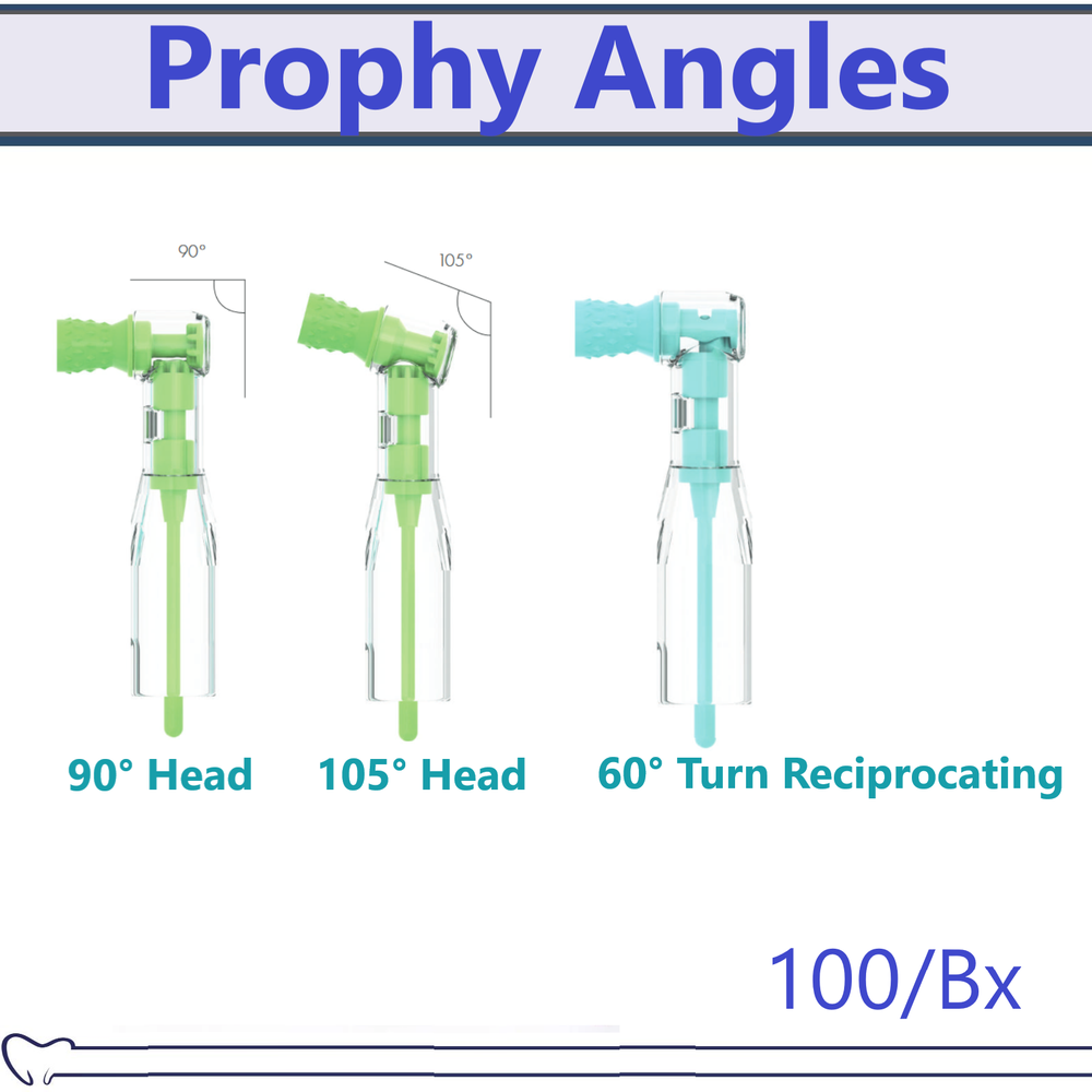 Dental Prophy Angles Soft Cup Regular Cup Classic 90° Head Prophy Angle, 100/Bx