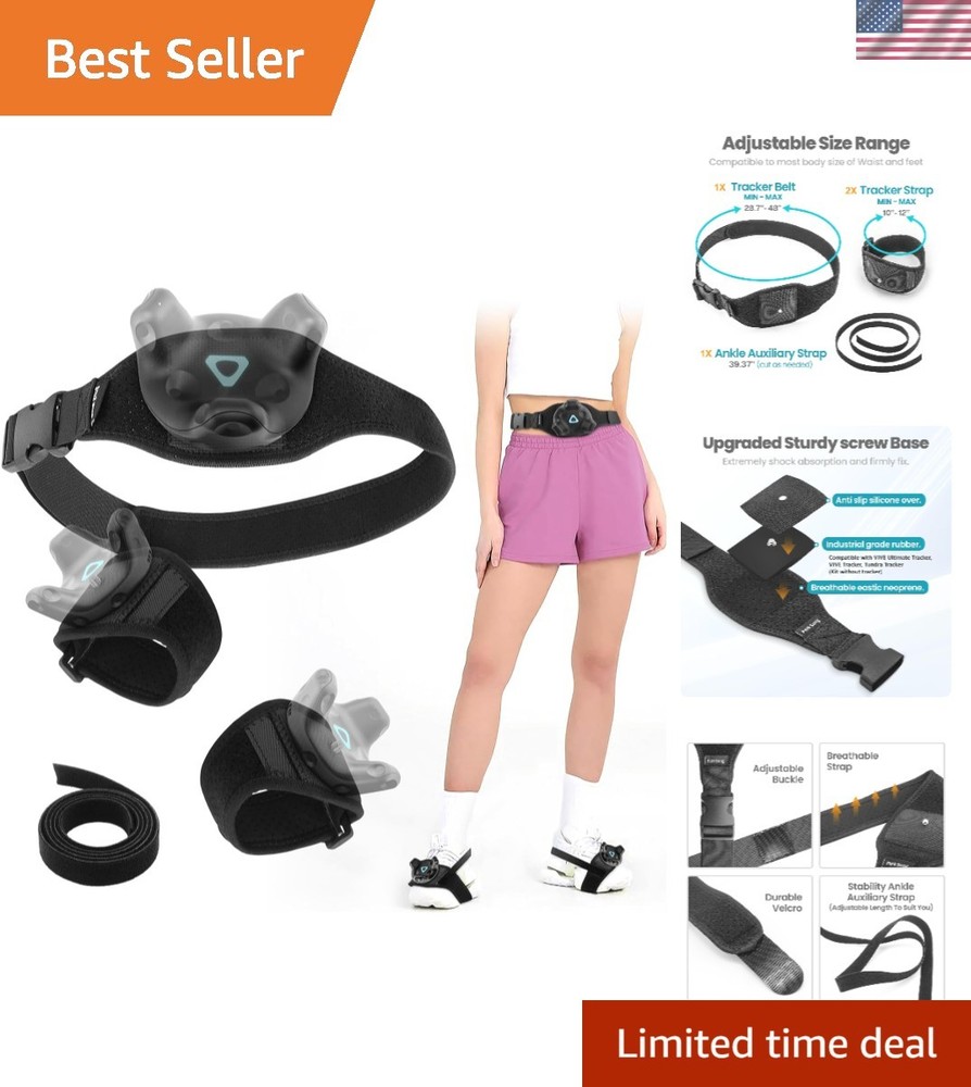 Comfort-Driven VR Tracker Strap and Belt: Enhanced Stability for HTC Vive Users