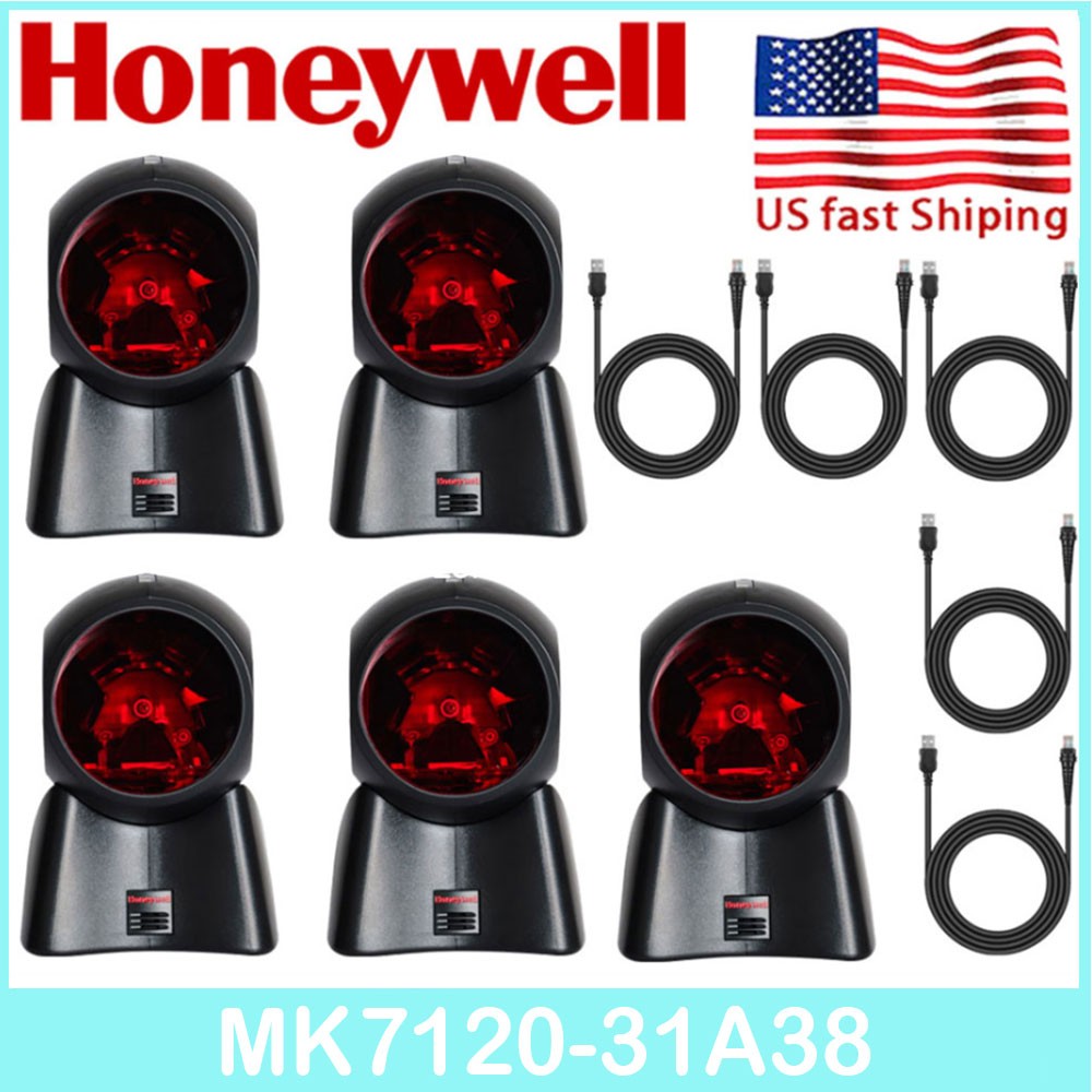 5x Honeywell MS7120 Orbit MK7120-31A38 Laser 1D Barcode Scanner USB Code Reader