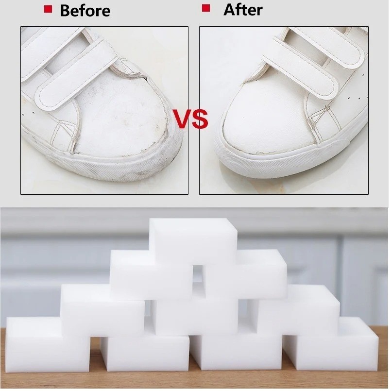20Pc Cleaning Melamine Sponge Double Compressed High Density Magic Sponge Eraser
