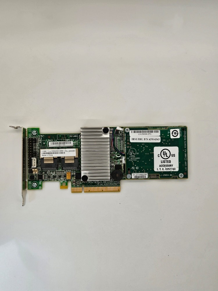 Broadcom SERVERAID SATA SAS Controller 9260-8i Low Profile with cache