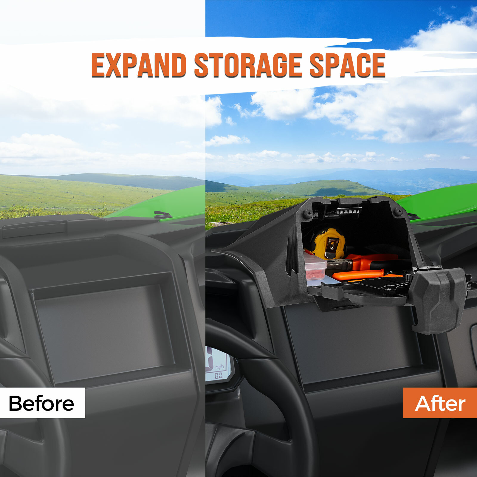 For 2020-2024 Kawasaki Teryx KRX 1000 Electronic Tablet Device Holder GPS Mount