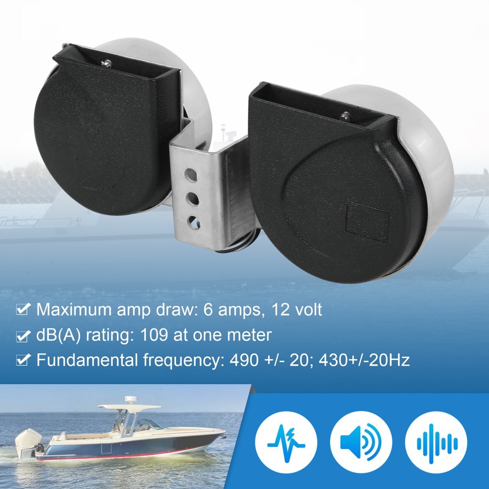 Universal 10001 12V Mini Twin Compact Electric Horn
