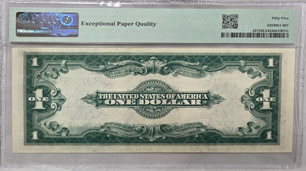1923 $1 Silver Certificate, Fr#237, PMG AU55EPQ
