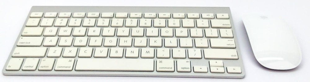 Apple Wireless Keyboard A1314 & Magic Mouse A1657 Bundle Laptop Accessories Set