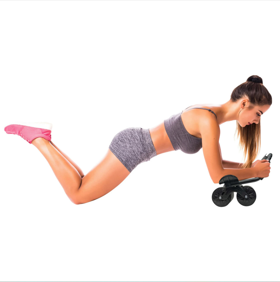 Athletic Works Ab Roller Wheel – Core Strength Abdominal Trainer Blac