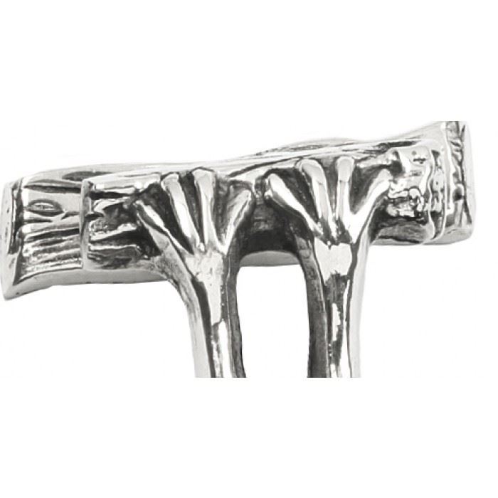Bright Chrome Gothic Bat Door Knocker