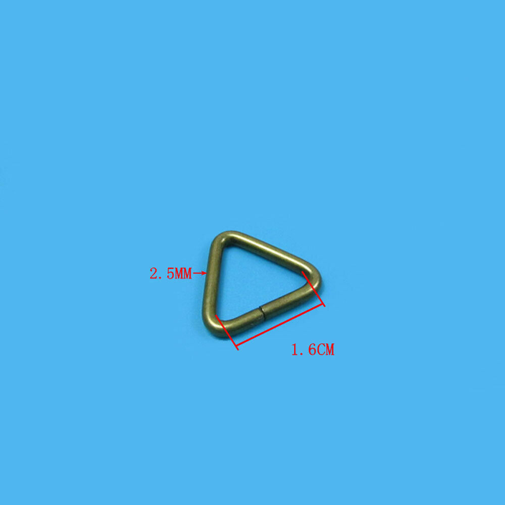 16-50mm Triangular Loop Rings Metal Buckles DIY Accessories Hardware for Webbing