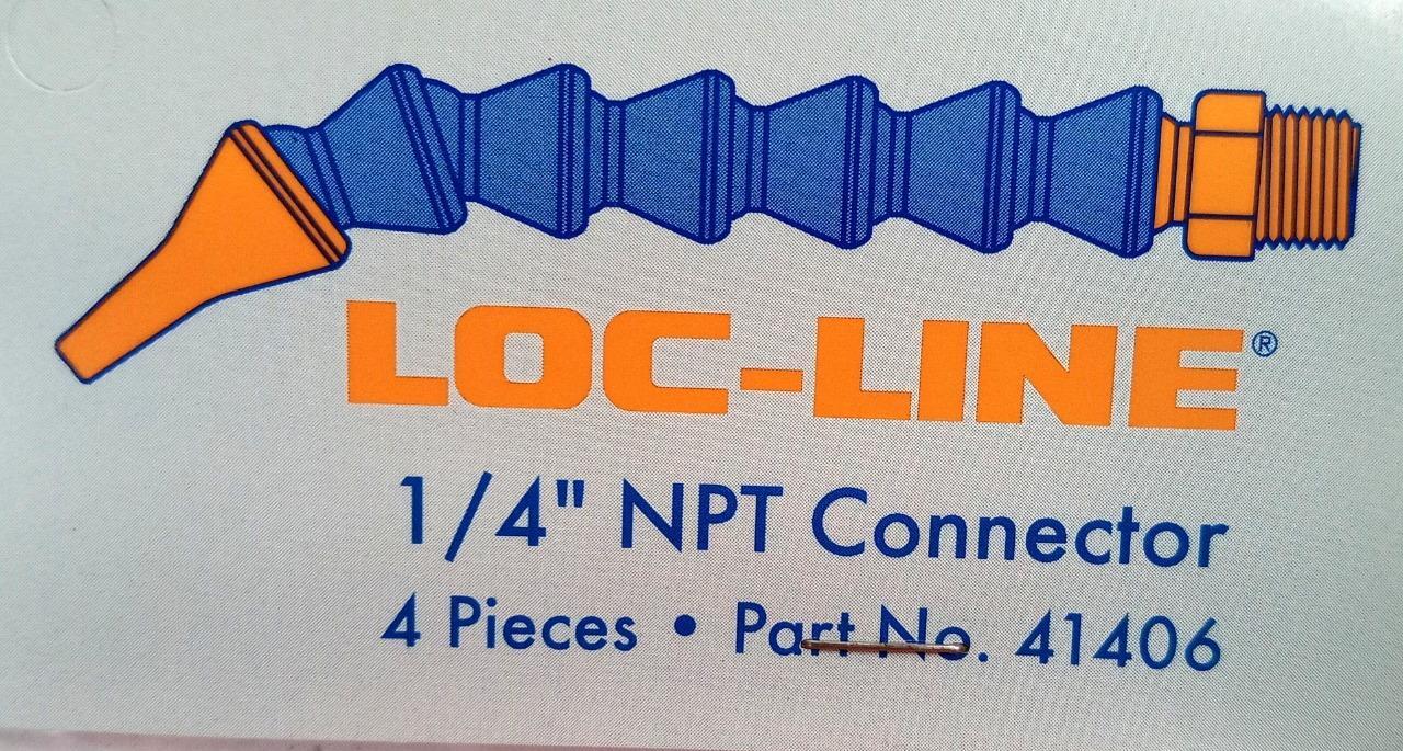 Lot of (2) Loc-Line 41406 1/4" NPT Connect - Pack of 4
