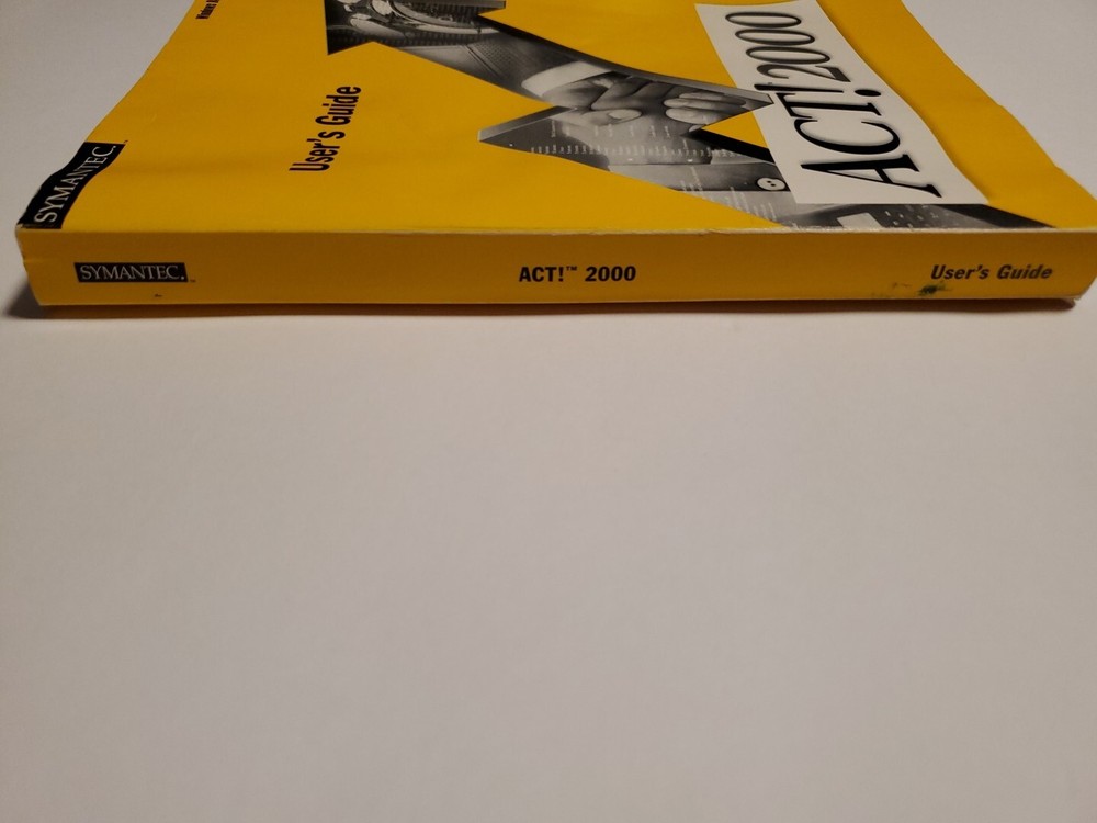Symantec Users Guide Windows 98/95/NT Act! 2000 Manual And Version 2 WINDOWS