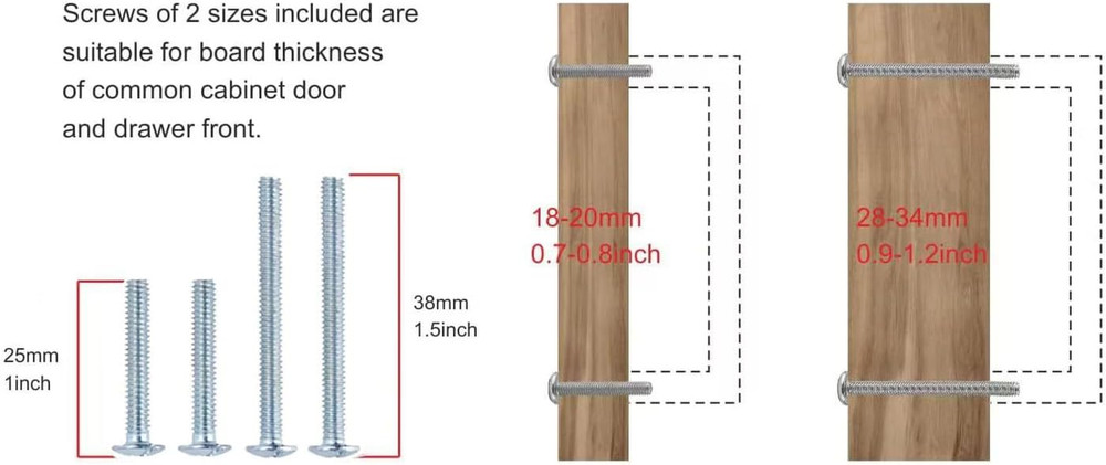 10 Pack 8" Matte Black Cabinet Pulls - Heavy Duty Kitchen Hardware