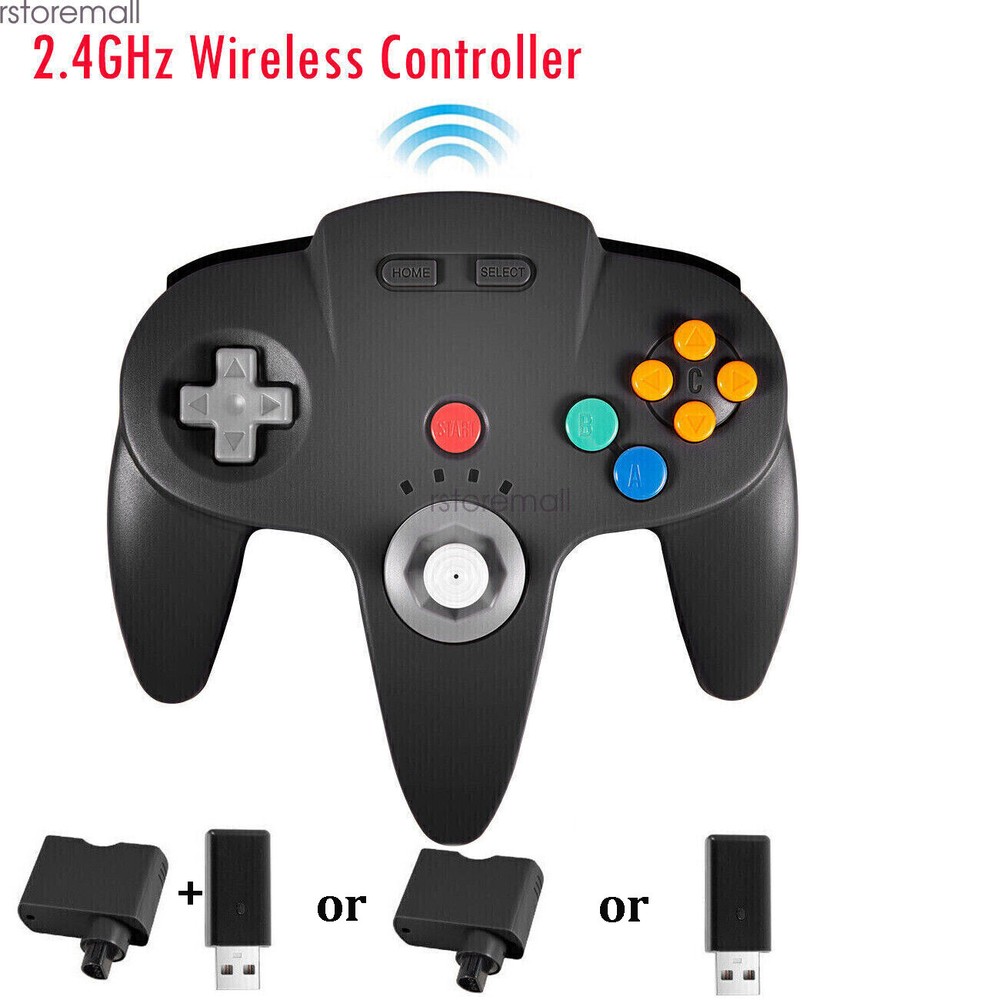 Wireless N64 Controller for Nintendo 64 Console PC Windows Switch w/ Rumble Pak