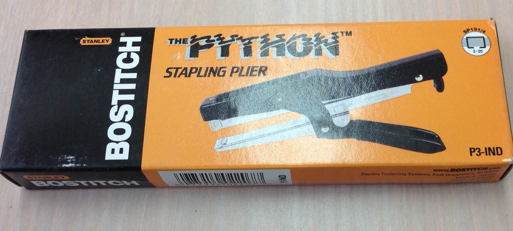 Stanley Bostitch P3-IND The Python SP191/4 Stapler Plier Dry Cleaner Business
