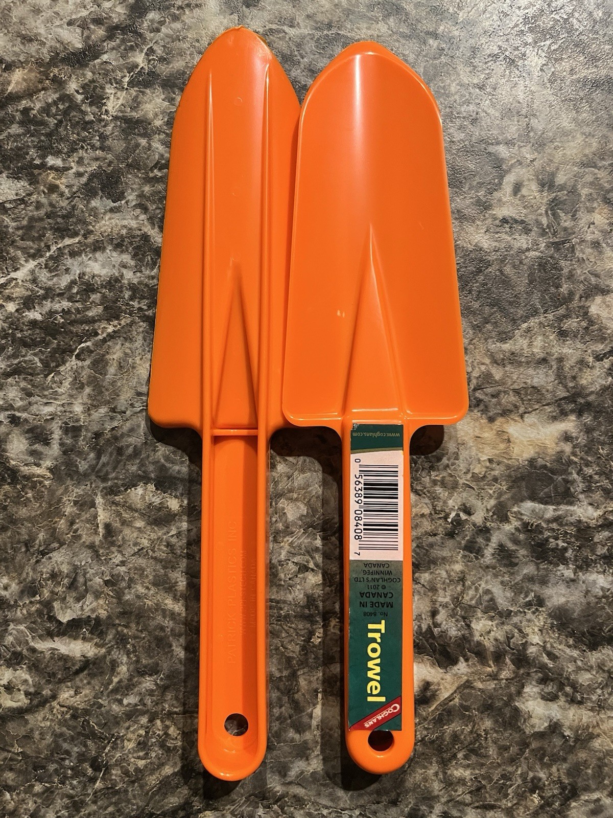 Coghlan's Back Packers Trowel Orange Styrene Lightweight 2oz CampShovel 2-Pack