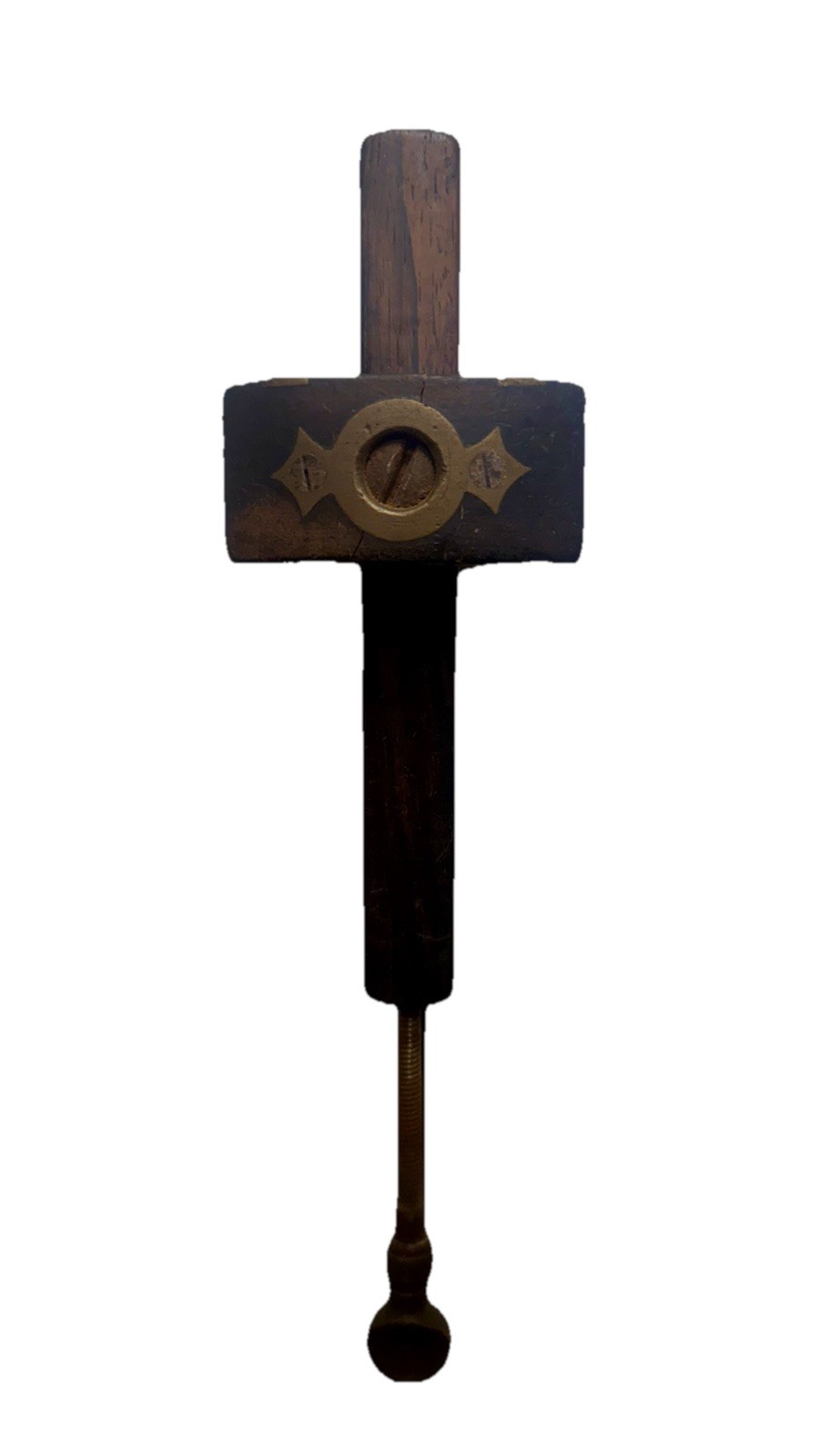 Antique Mortise Gauge W&J Colquhoun & Chapman Glasgow Brass Woodworking Tool