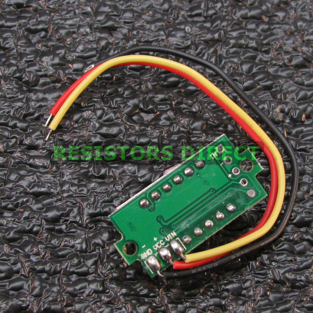 Green 0-33V DC Mini Digital Voltage Voltmeter 3 Wire LED Display Variable R03