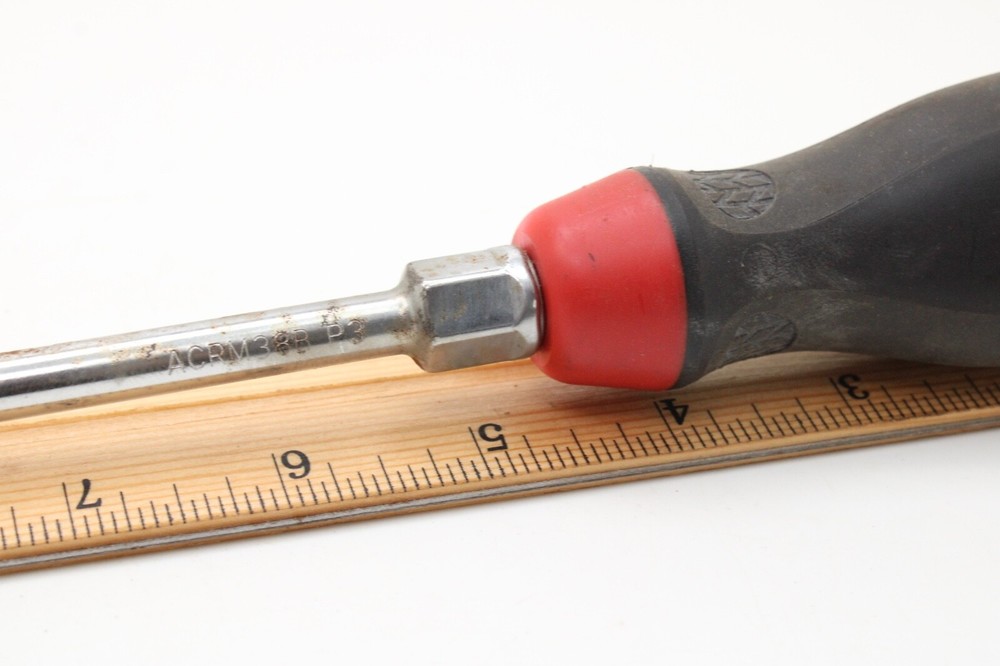 MAC Tools ACRM38B #3 Philips Screwdriver Red Black Soft Grip USA