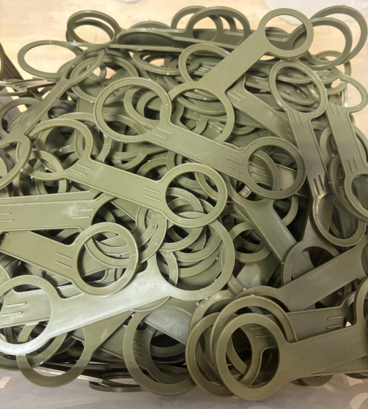 Made In U.S.A 3 Bulk USGI Canteen Cap Straps US Military 1 & 2 Quart Lid