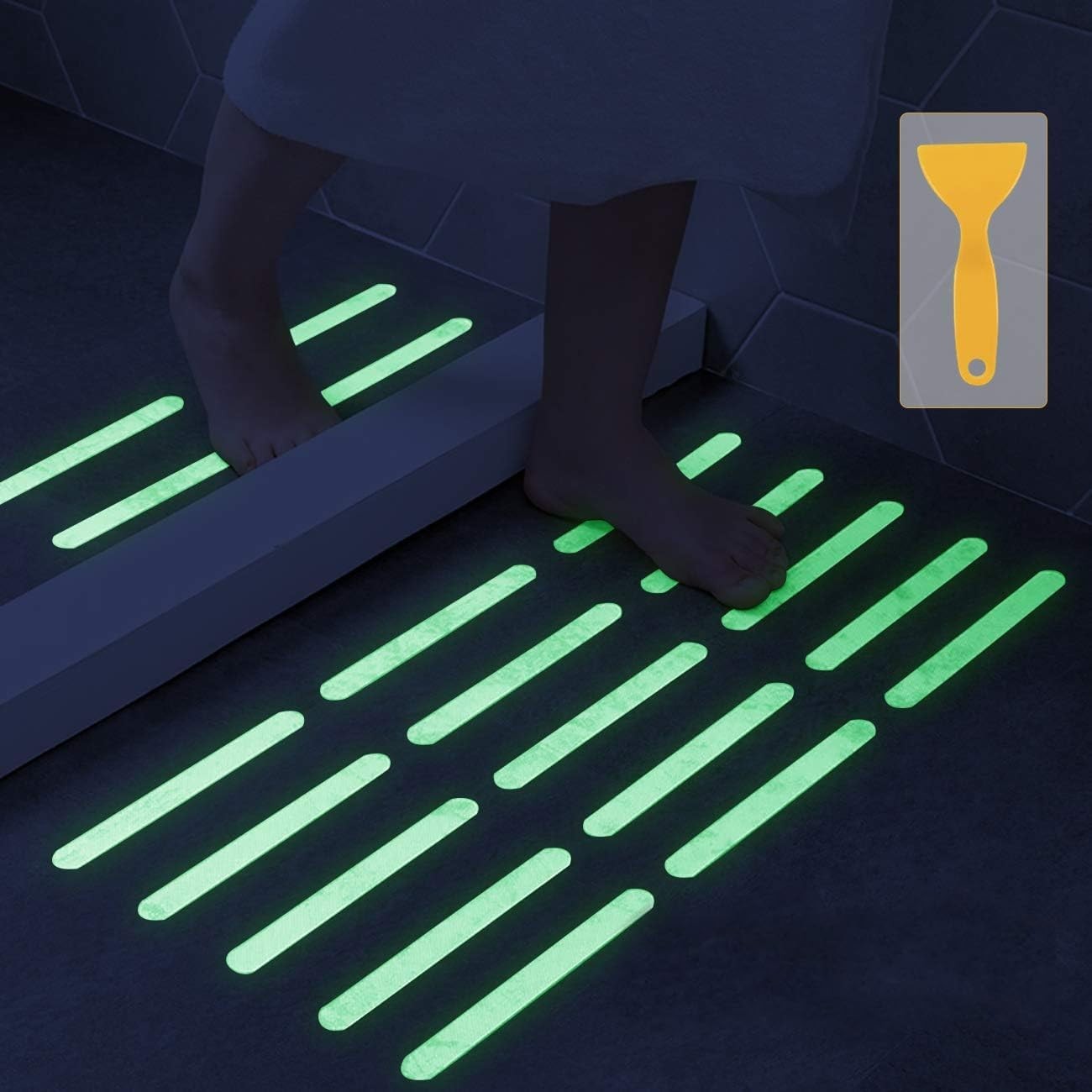 Bathtub Non Slip Stickers Luminous Shower Mats for Showers Anti Slip Bath Tub St