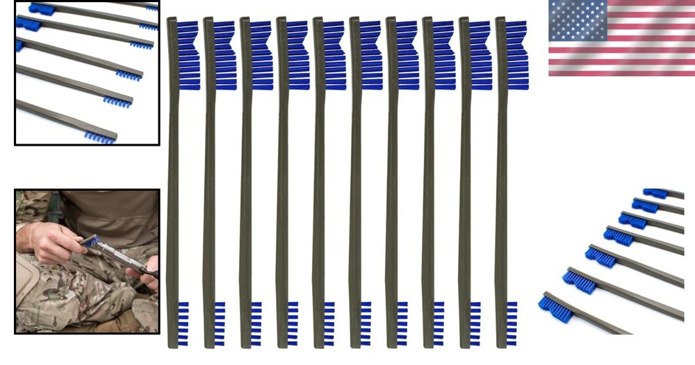 Versatile 10-Pack Double End Nylon Brushes for Ultimate Cleaning Precision