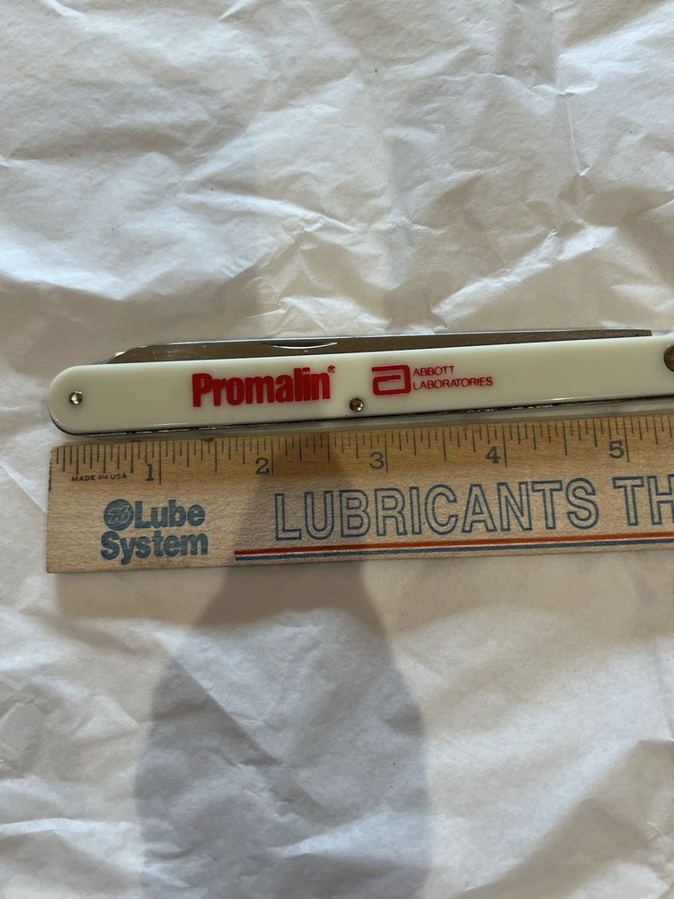 Fruit Melon Tester Folding Knife USA-- Abbott Labs
