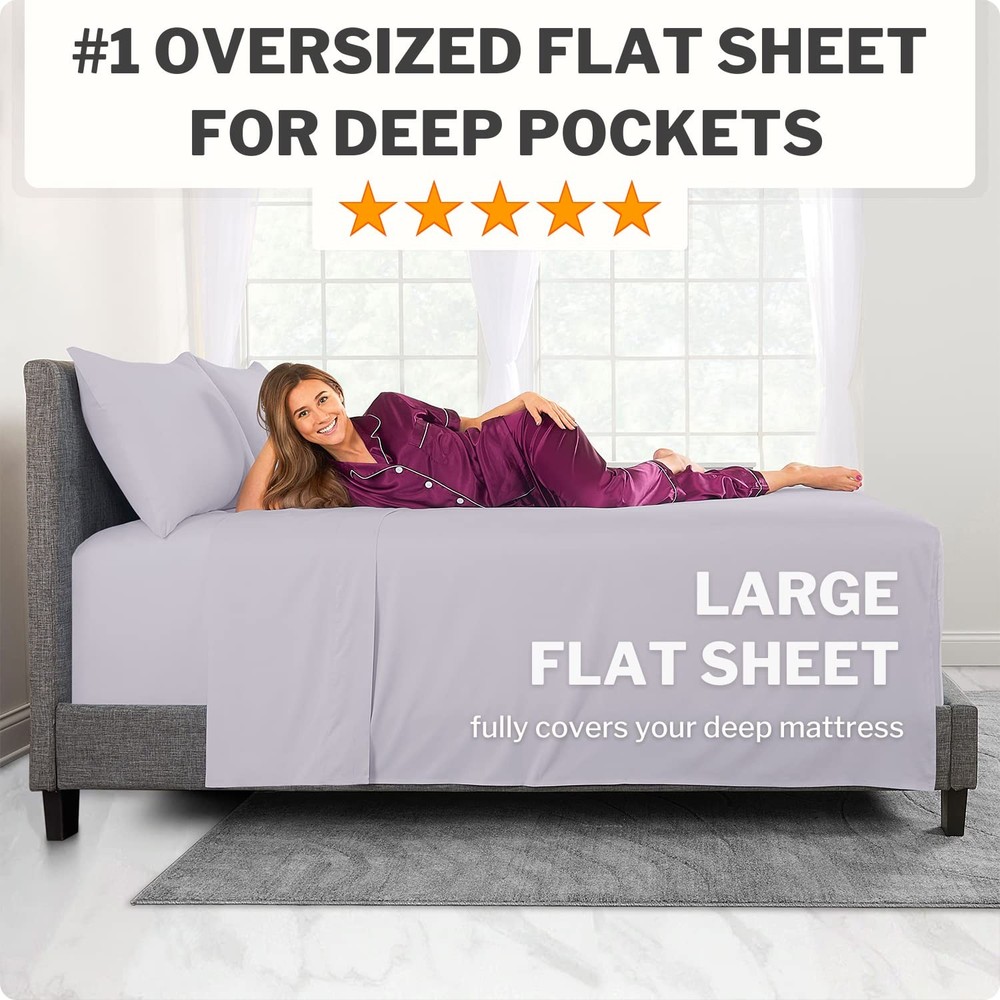 Queen Sheets Set Bed Sheets – Queen Bed Sheets Set For Queen Size Bed Bedding...