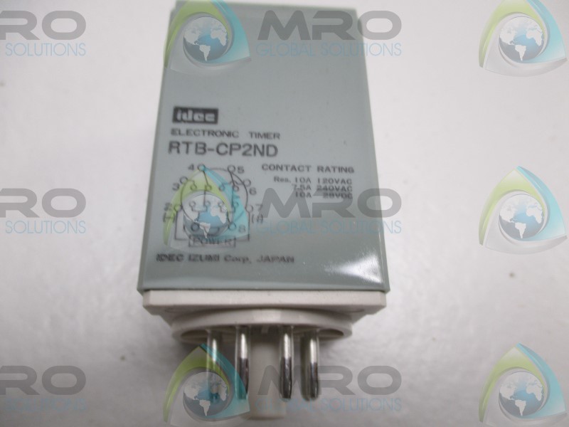 IDEC RTB-CP2ND ELECTRONIC TIMER 99.9sec. NSMP