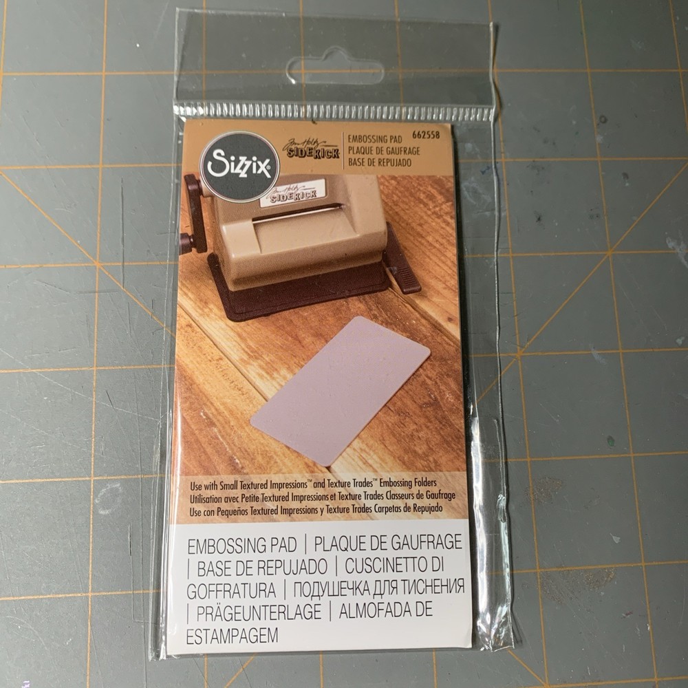 Sizzix Sidekick Embossing Pad-Gray - 661768