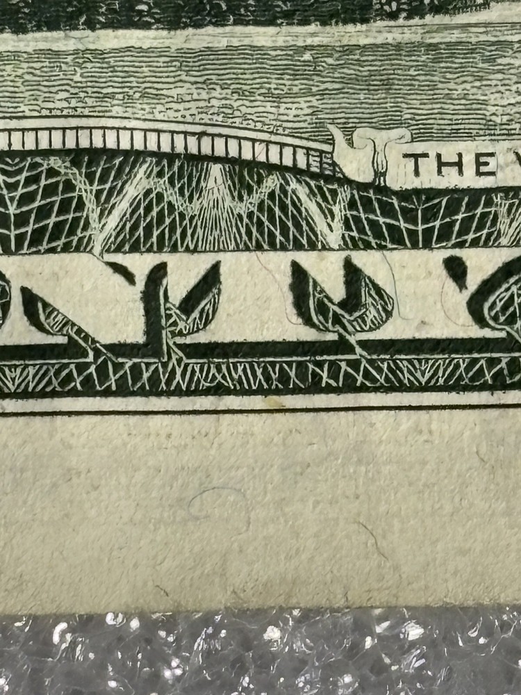 1988A $20 Error Note W/extra ink , Ink Bleeds and slightly Off Centered/Miscut