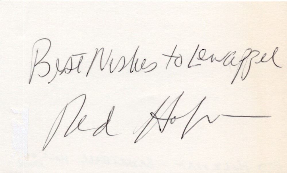 Red Holzman- Signed Card (New York Knicks)