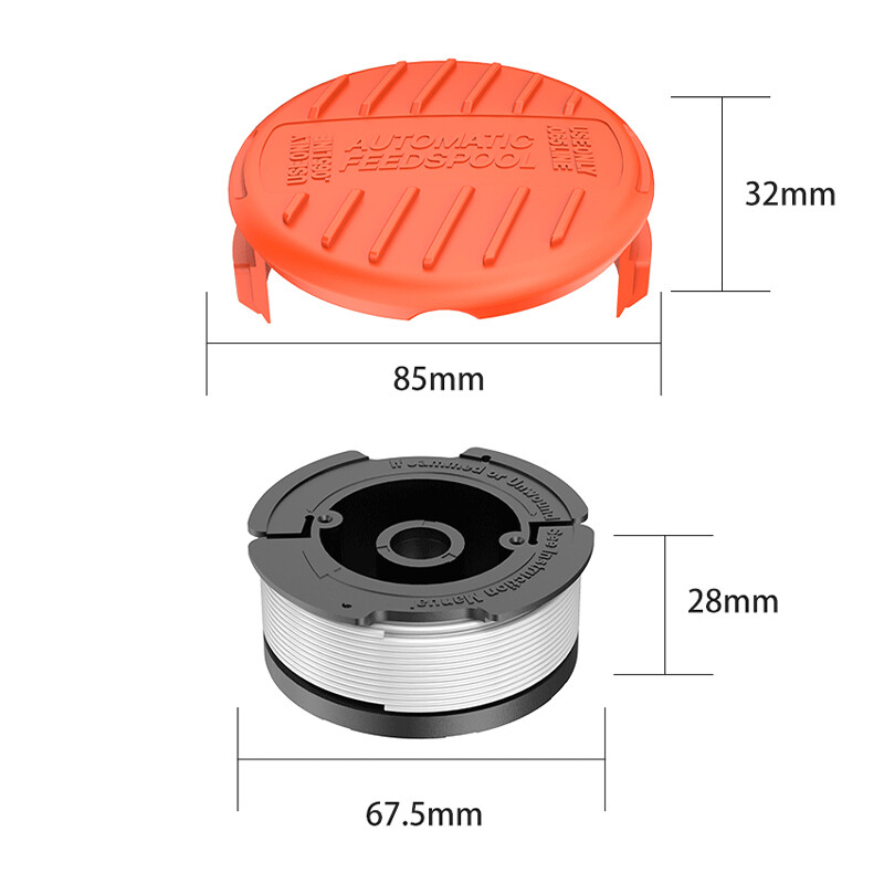 NEW For BLACK+DECKER AF-100-BKP Weed Eater 30ft .065" String Trimmer Spool & Cap