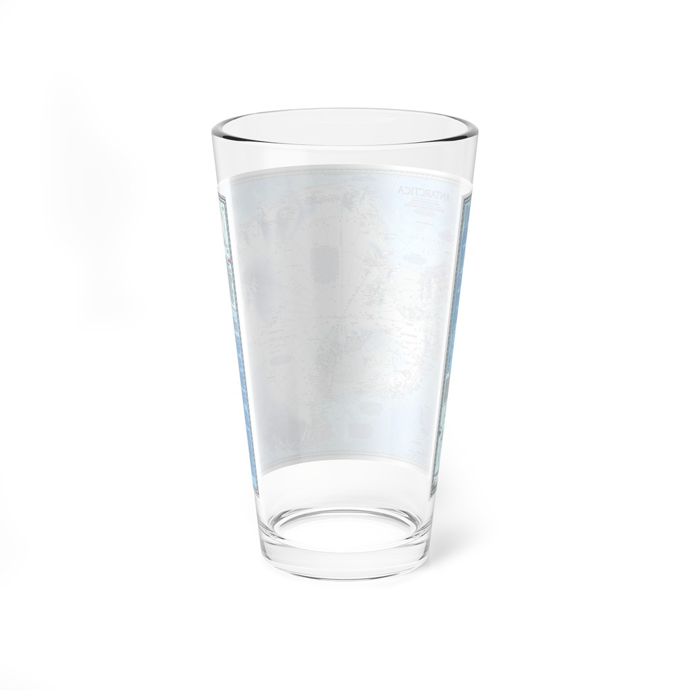 Antarctica (1987) (Map) Pint Glass 16oz