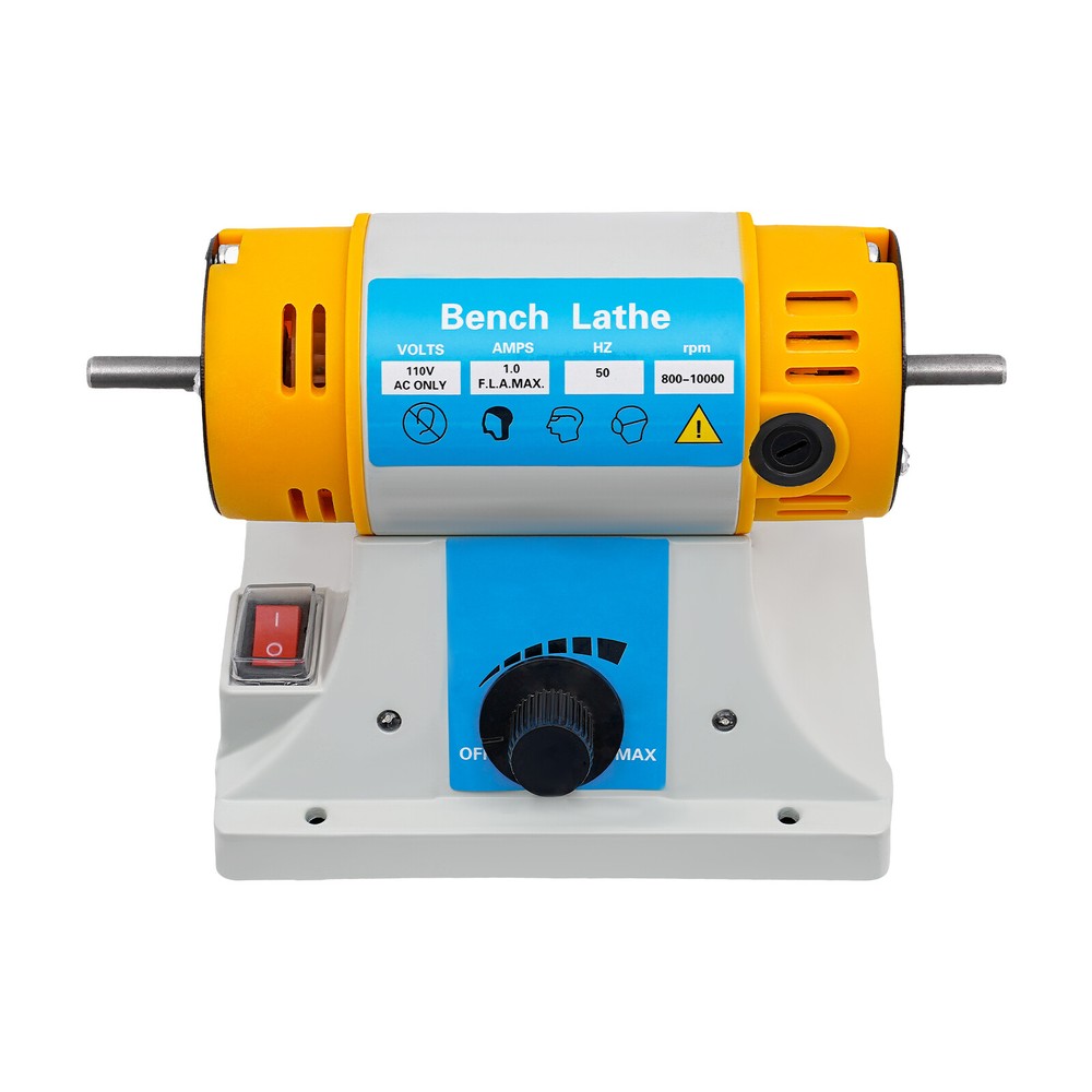 320W Jewelry Bench Polisher Bench Lathe Polishing Buffer Grinder Buffing Machine