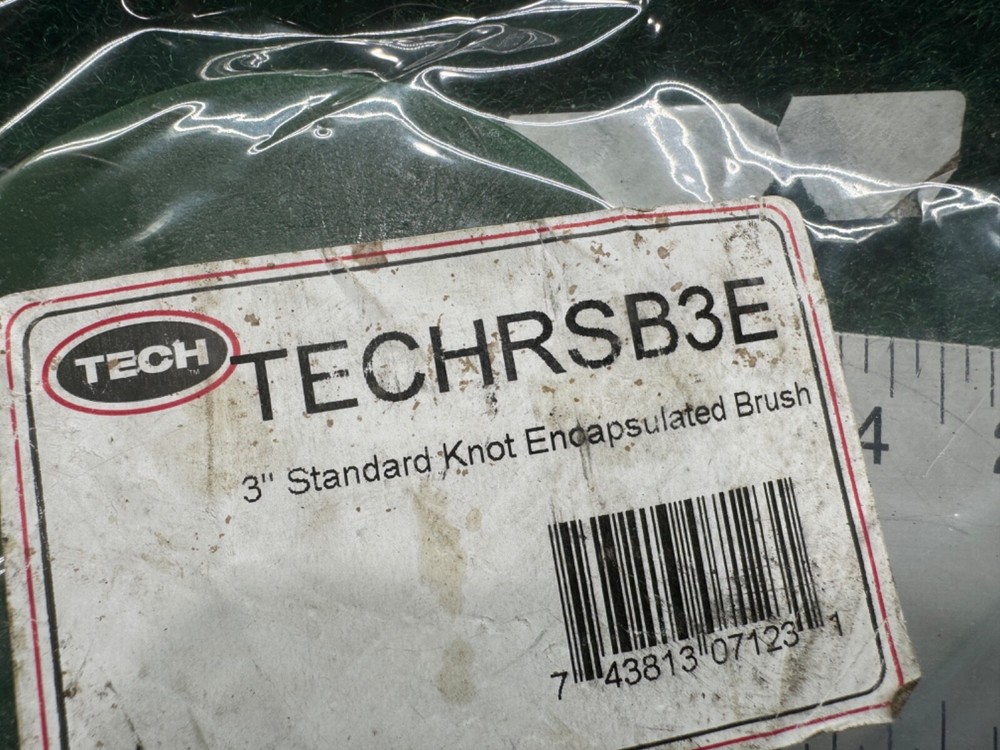 Tech TECHRSB3E Standard Knot Plastic Encapsulated Brush 3" (75mm)