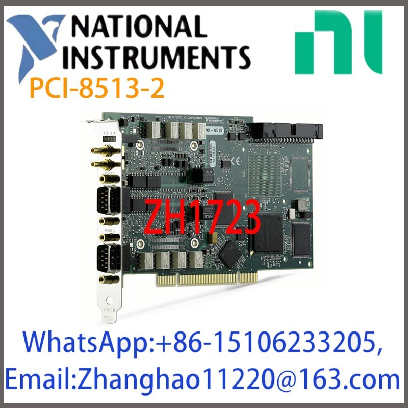 NI PCI-8513 2-Port Software-Selectable/FD NI-XNET CAN PCI Interface