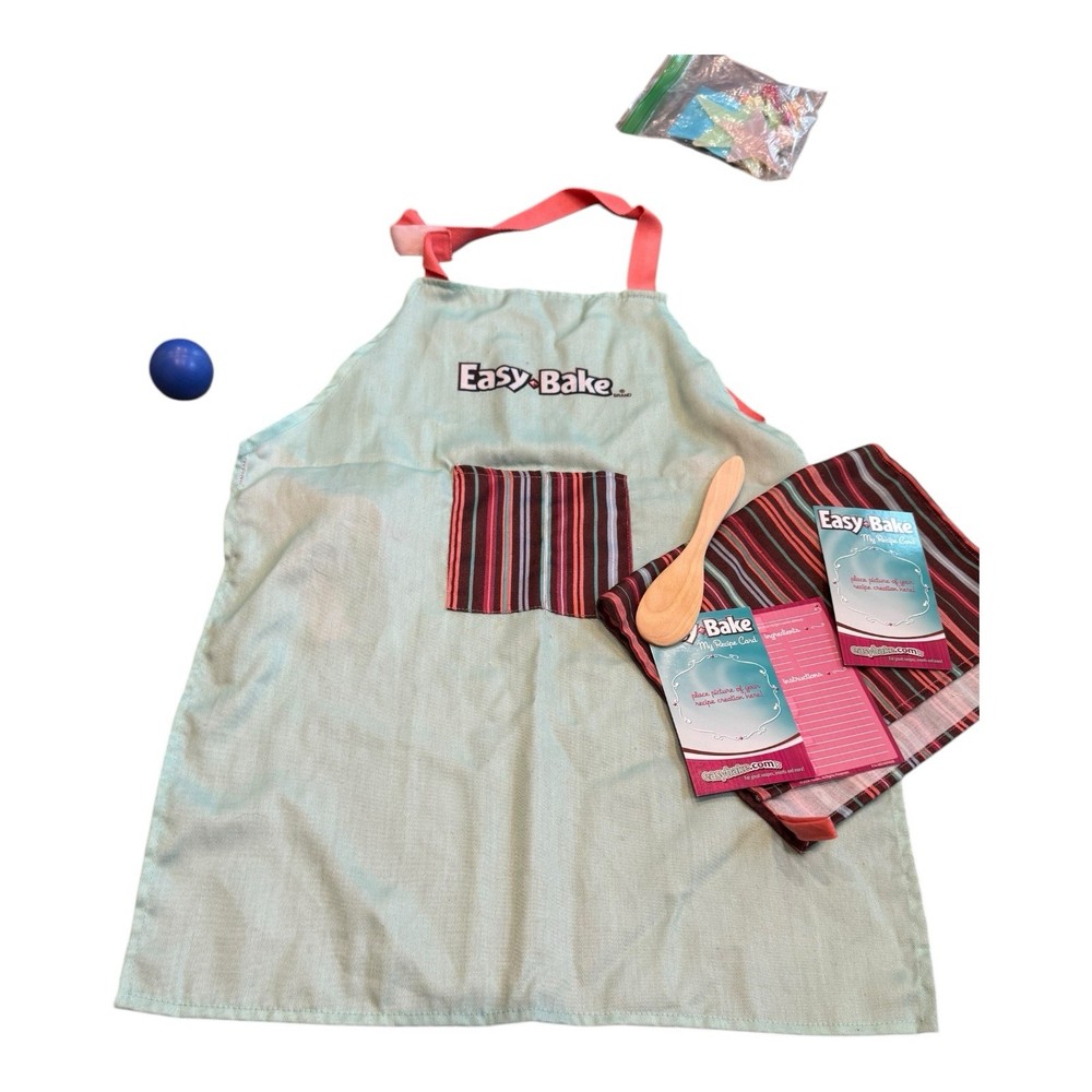 Easy Bake Oven Essentials Bakeware Set Striped Apron Set