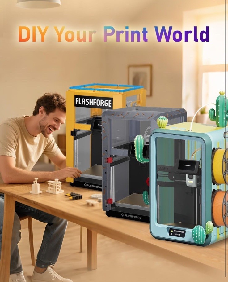 FLASHFORGE AD5X Enclosure Kit-Reduced Noise and Odor - High-Temperature - New